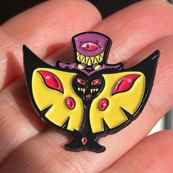 Hazbin Hotel Sir Pentious Snake Enamel Pin - Picture 3 of 7